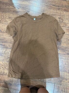 lululemon athletica Brown Short Sleeve Crew Tee